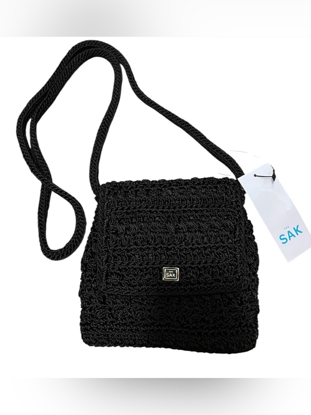 THE SAK crochet knit small crossbody bag NEW